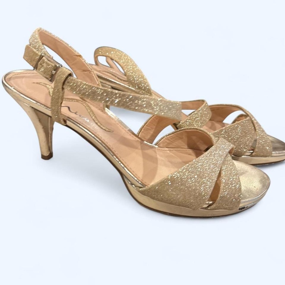 Gold Glitter Heel